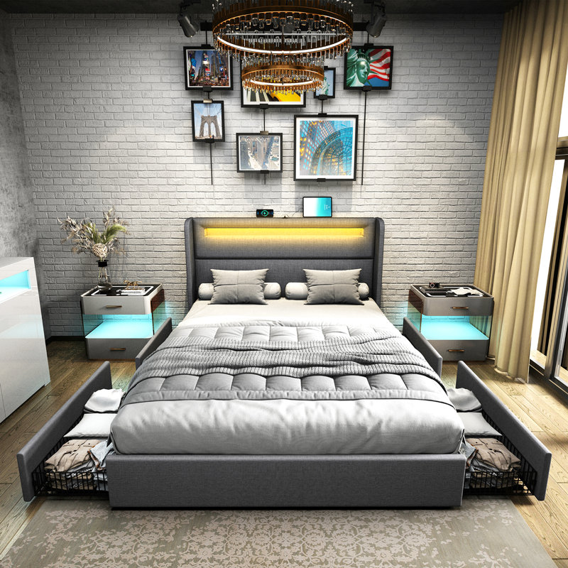 Berne upholstered bed frame discount